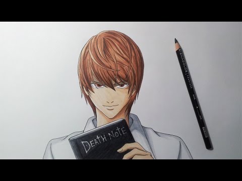 Drawing Light Yagami - - YouTube