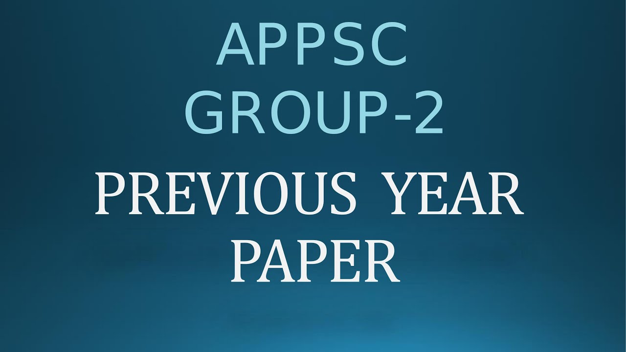 గ్రూప్‌ 2| APPSC Group 2 Screening Test 2019  Paper with Key Part4 | Final Key|