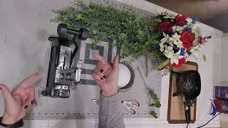 How to Make a Simple DIY Patriotic Floral Arrangement for your Home's Decor