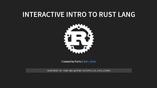 Rust Programming Language - Rackspace Tech Talk