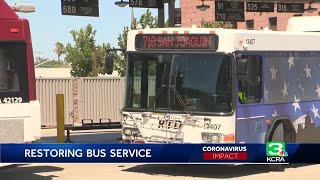 San Joaquin Regional Transit District to begin service again
