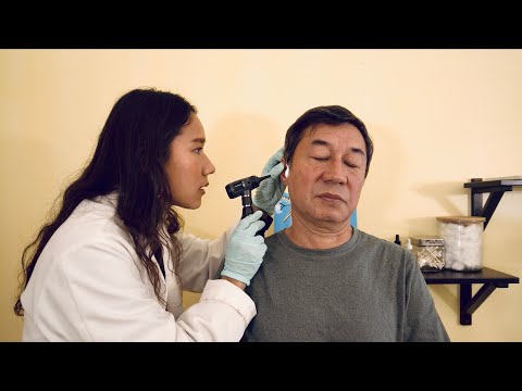 ASMR Otoscope Ear Exam & Ear Cleaning, Binaural In Ear Mics | Real person, "Unintentional" Style