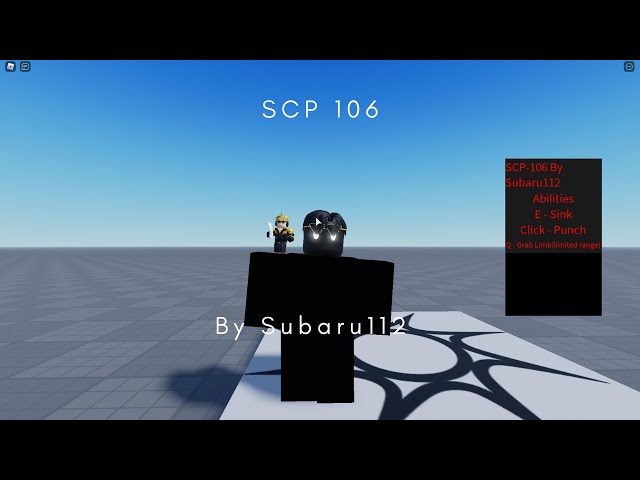 Roblox Script Showcase Episode#1302/Subaru112's SCP-106 