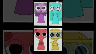 New Sprunki (OC Chibi) #Tele #Bailey #Lily #Aqua #SprunkiOC #Chibi #Capcut #Template