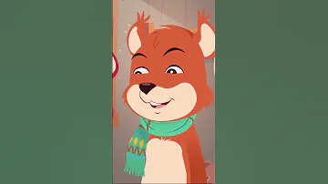 في منزل أنثى السنجاب الجدة 