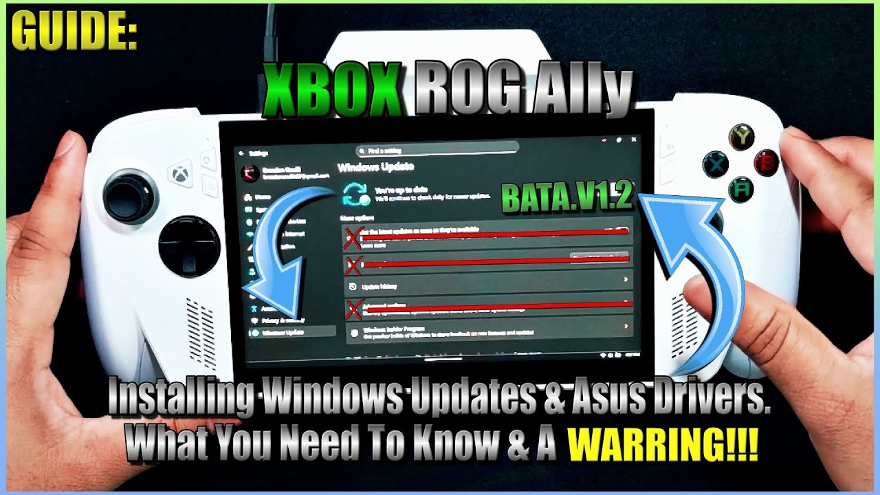 Xbox Rog Ally Guide: Installing + Updating Both Windows & Asus. What you need to know & a WARRING!!!