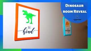 Dinosaur Room Reveal & Reaction: Our Kids Loved It!