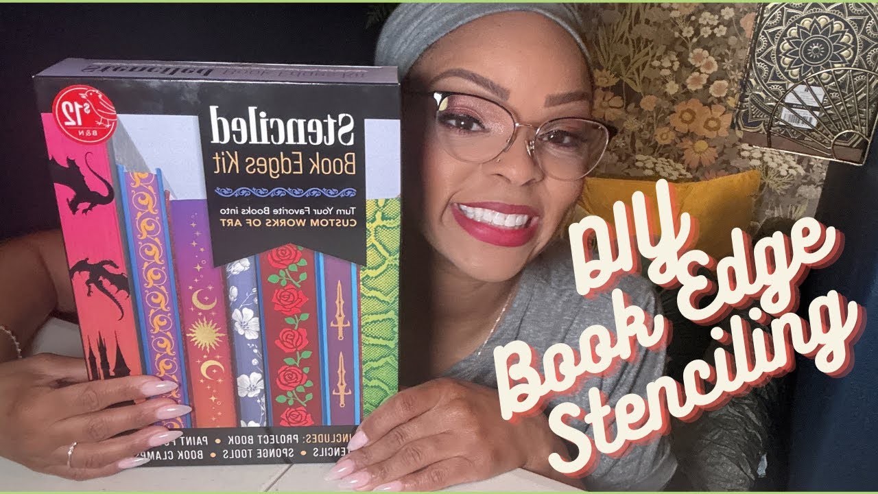 Does it work? DIY Stenciled Book Edge Kit! - YouTube