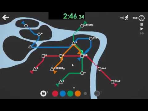 Mini Metro - Saint Petersburg 500 Passengers (4m 49s 15ms) - YouTube