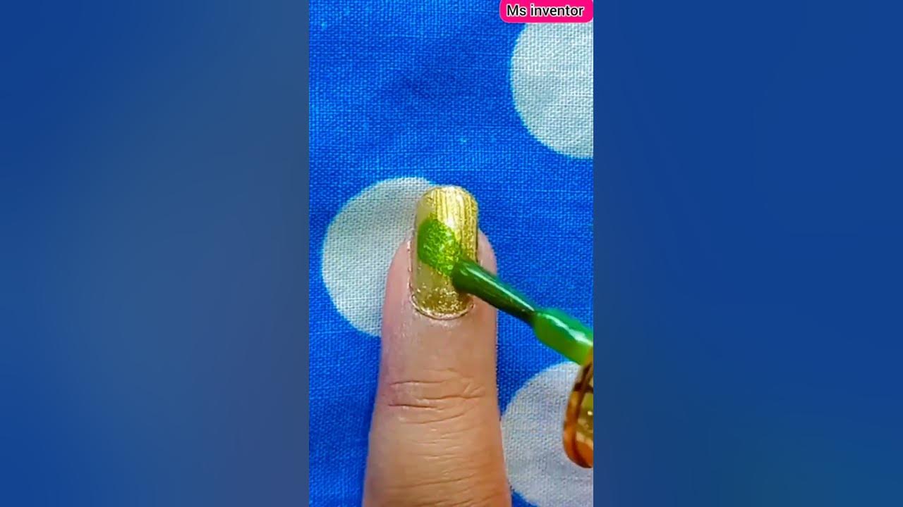 6. Gradient Leaf Nail Design - wide 7