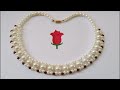 #82 ❤️ HOW TO MAKE PEARL BEADED NECKLACE ❤️ || DIY || JEWELRY  MAKING