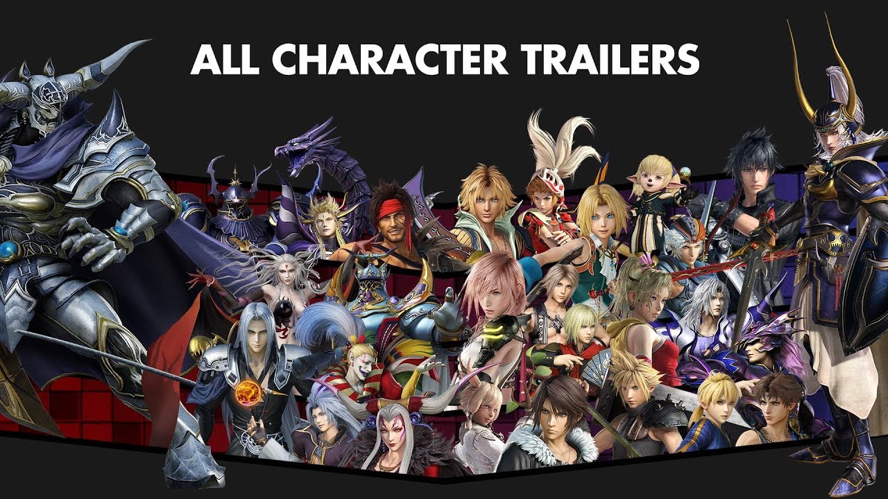 DISSIDIA FINAL FANTASY NT - All Character Trailers - YouTube