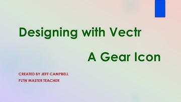 Designing with Vectr - A Gear Icon