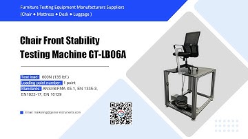 Chair Front Stability Testing Machine GT-LB06A