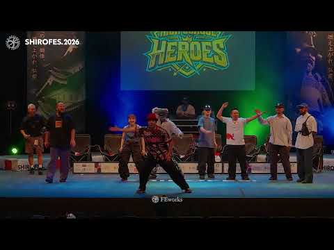 【JUDGE】 Boo, BOXER, chihiro, KITE, Runa Miura, TAISUKE, TATSUKI, YU-SEI │ SHIROFES HEROES │ FEworks