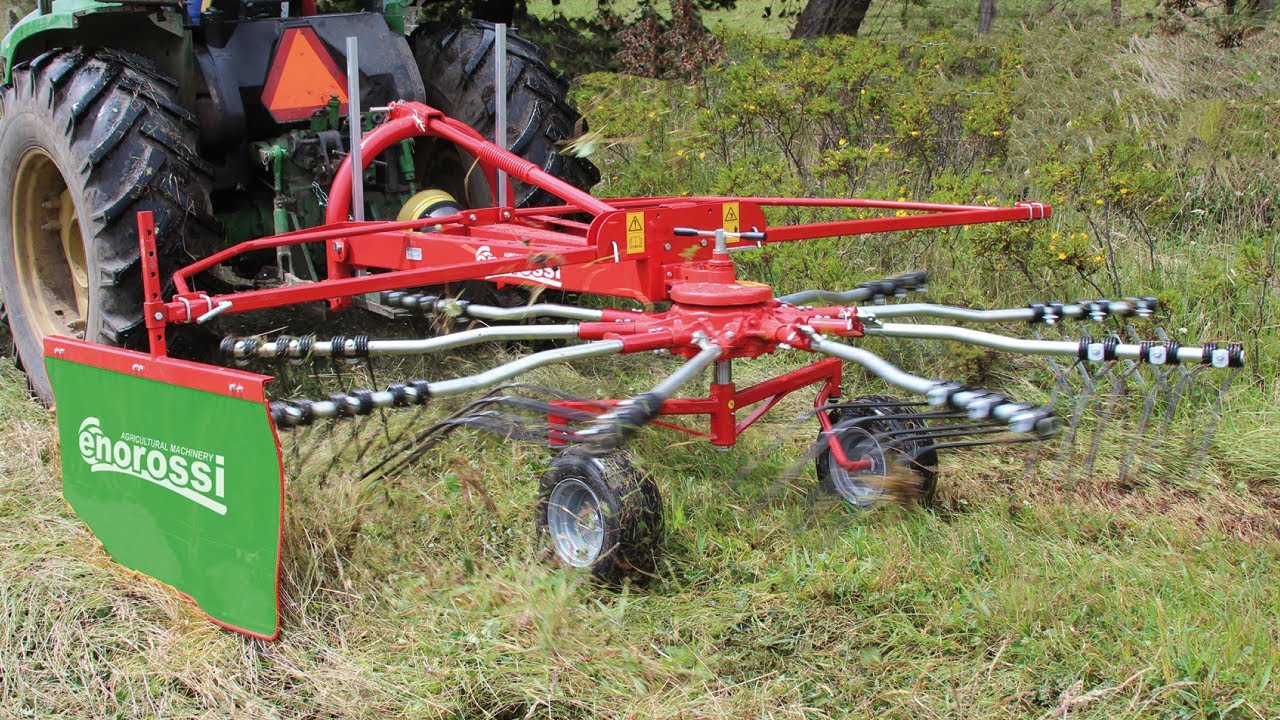 Enorossi | RR 350 Single Rotary Rake - YouTube