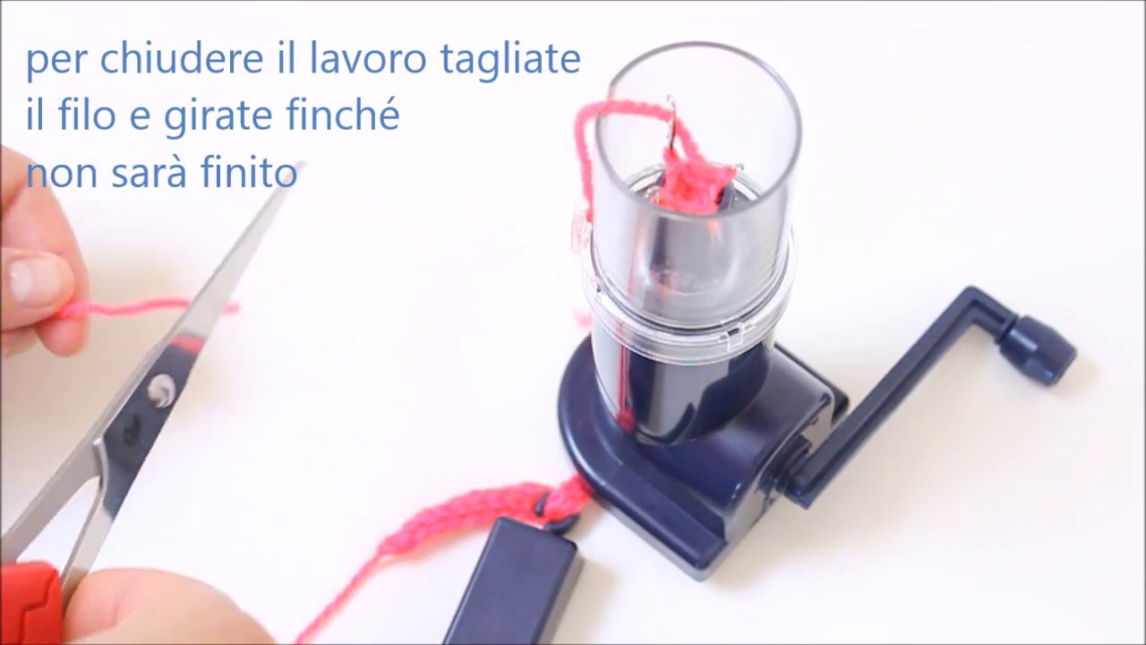 Tutorial DIY come funziona il MULINETTO TRICOTIN PRYM? Impara ad usarlo in  1 minuto! 