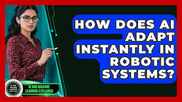 How Does AI Adapt Instantly In Robotic Systems? - AI and Machine Learning Explained