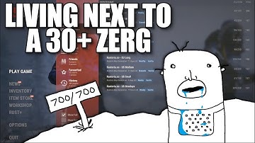 LIVING NEXT TO A 30+ DEEP ZERG on WIPE DAY | Solo Rust (1 of 5)