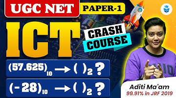 Binary to Decimal Conversion | Number System | UGC NET Paper 1 ICT by Aditi Mam