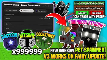 [🧚‍♀️] NEW PET SPAWNER! 🦝 Grow a Garden 🌶️ Script! • No Key🔥 *UNPATCHED*🌈 100% Work✅ - Anukul Hub V4