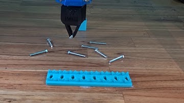 Delta X - Using Gripper Can Pick And Place Bolts In High Speed