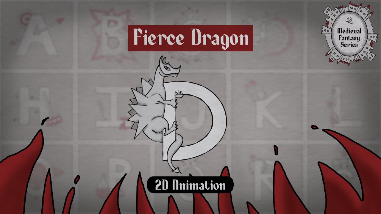 Fierce Animation Fierce Dragon looped 2D animation 🐉 - YouTube
