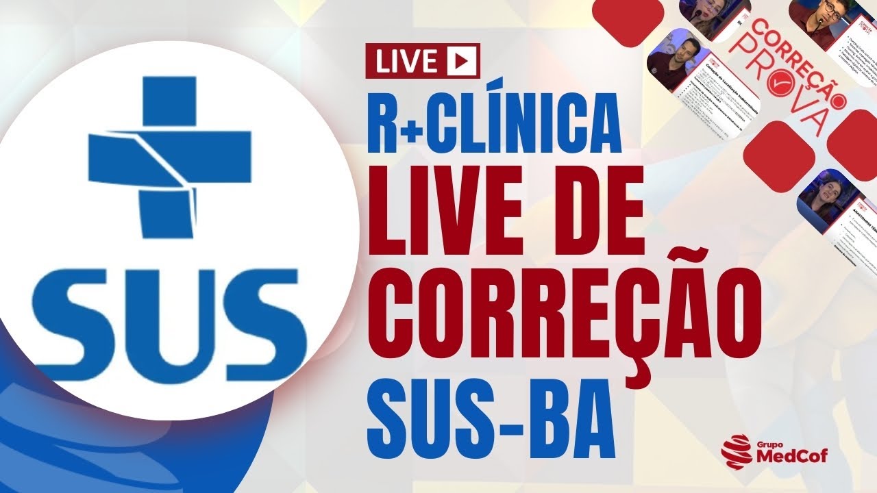 GABARITO SUS-BA R+ Clínica Médica | Residência Médica 2026 – Correção da Prova SUS-BA R+ CM