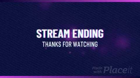 Twitch Streaming Ending Video Maker with Loop Animation