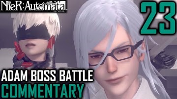 Nier Automata Walkthrough Part 23 - Adam Boss Battle & The Copied City