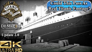 Titanic Honor and Glory Virtual Tour | Docked In Belfast | Old Black &amp; White Film | 4K