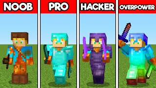 FUI de NOOB a PRO a HACKER a OVERPOWER NO MINECRAFT