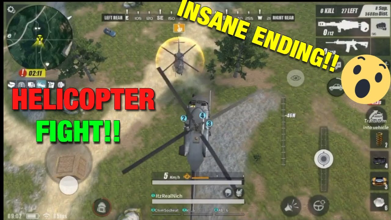 EPIC HELICOPTER WAR!! Rules Of Survival