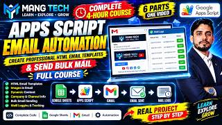 Google Apps Script Email Automation | Professional HTML Email Templates & Bulk Mail | Full Course
