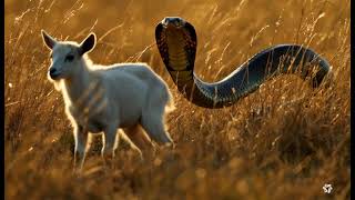 Cobra Snake Attack On Small Goat
