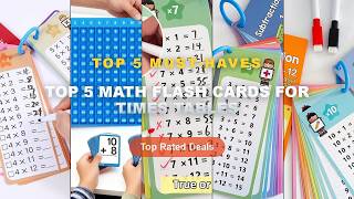 Ultimate Guide to the Best Top 5 Math Flash Cards For Times Tables - 15 Pack Multiplication Game Mat