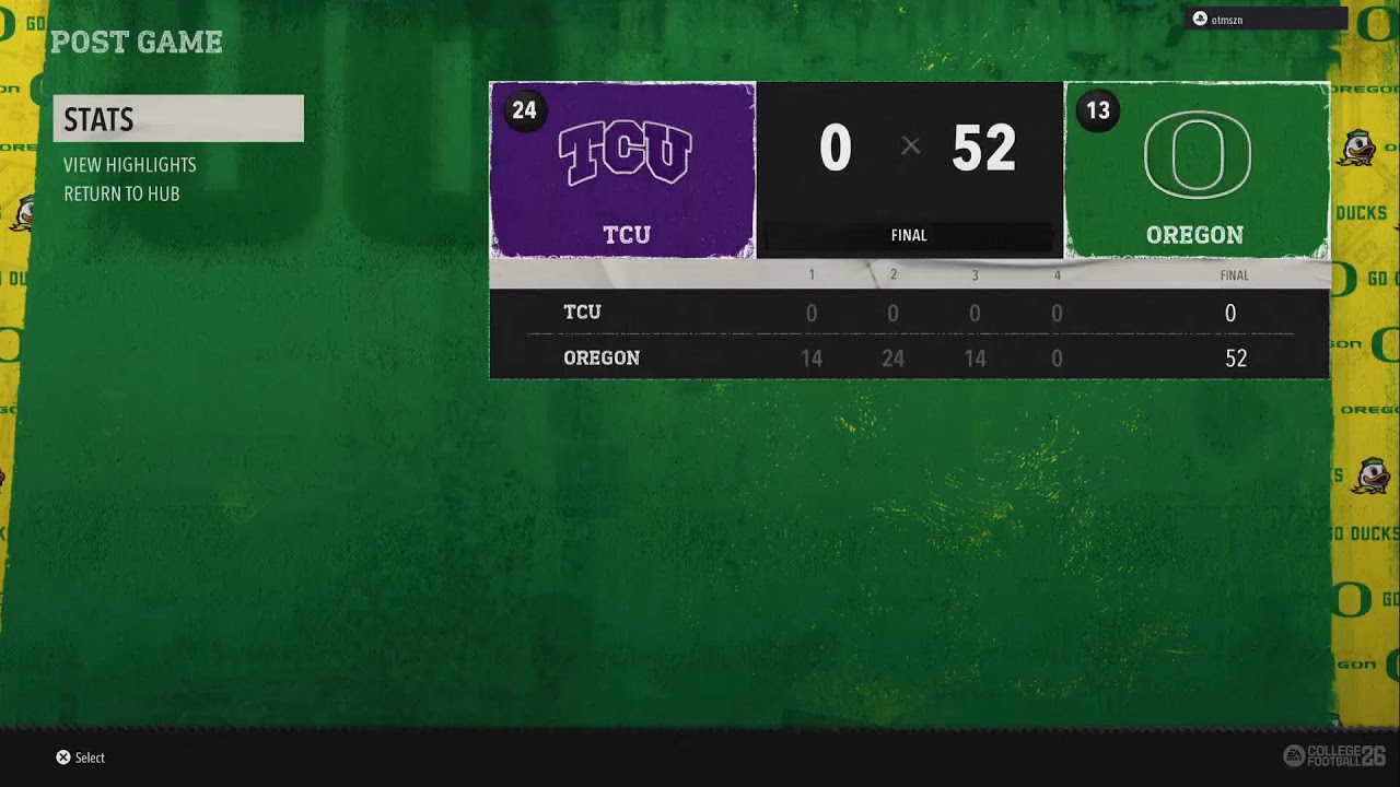 Power Play CF WK 4 TCU vs OREGON