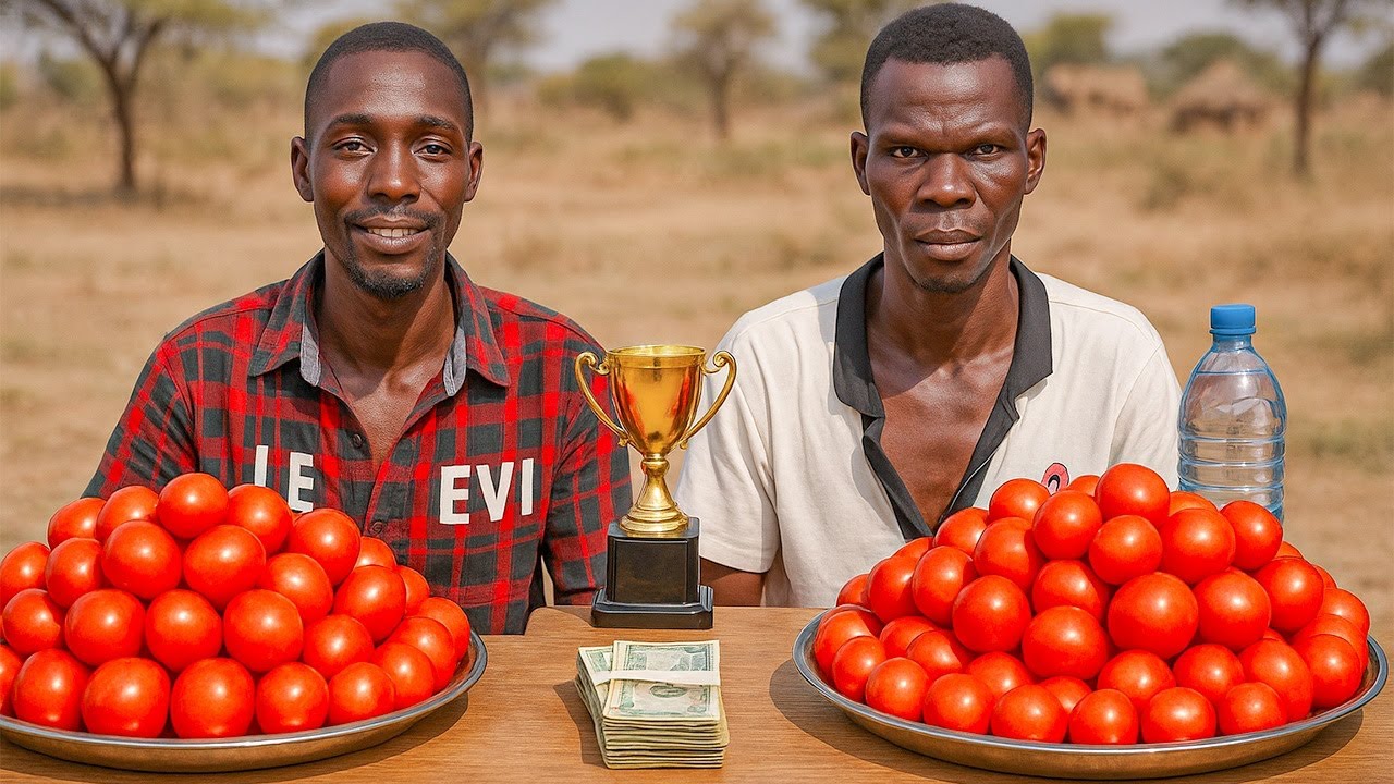 Ultimate Tomato Eating Challenge: Winner Takes All! 🍅🏆