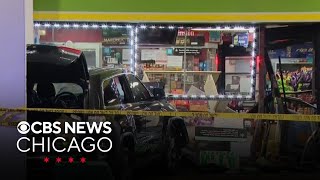 Car crashes into BP gas station