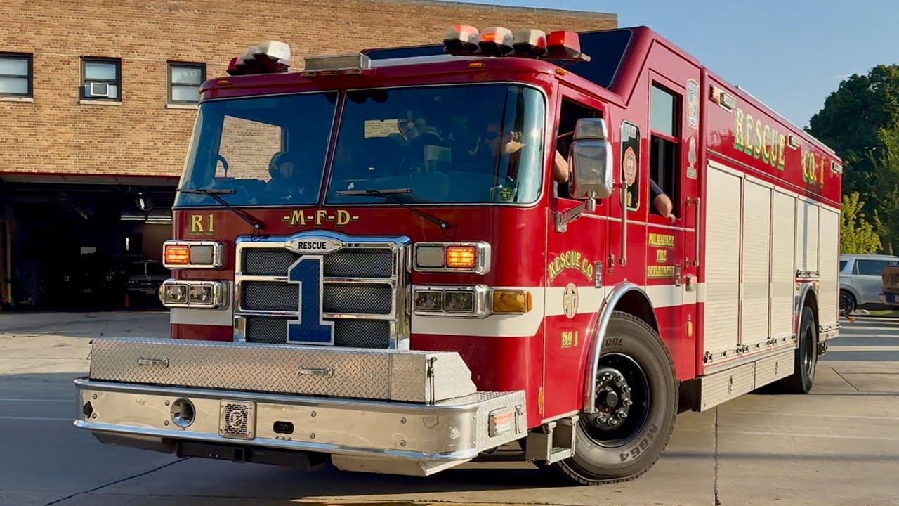 Milwaukee Fire Department Rescue 1 Responding 9-13-25