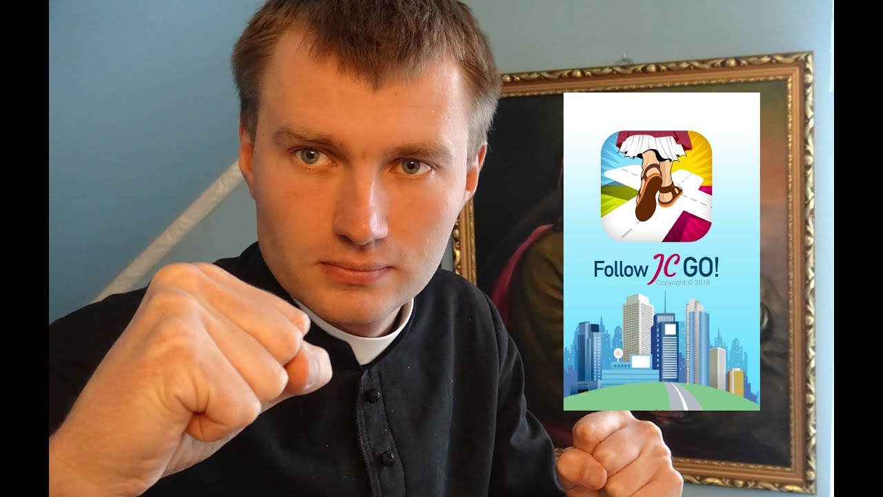 Ksiądz mierzy się z Follow JC GO!