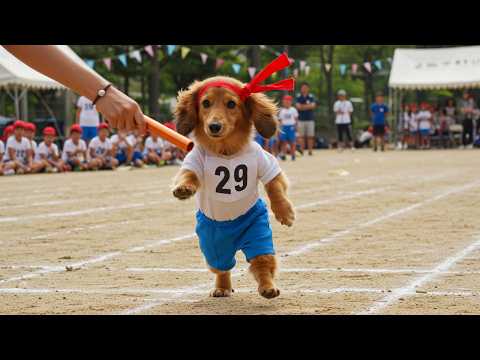 運動会に参加するだっくん
