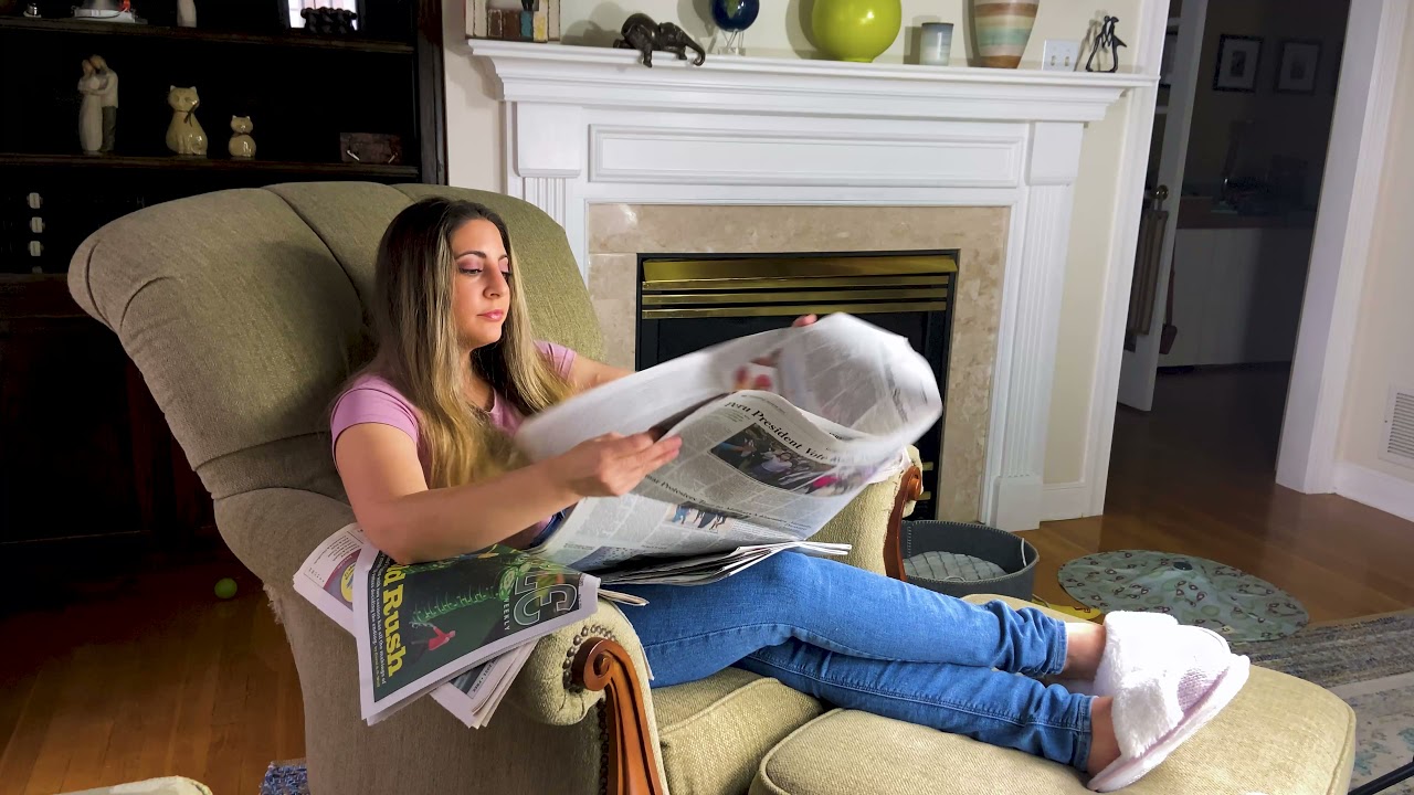 Calming Newspaper Turning 📰 No Talking 🤫 Occasional Finger Licking