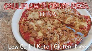 LOW CARB CAULIFLOWER CRUST PIZZA TUNA (Gluten free and Keto friendly) || Alma's Kitchen Trebbin