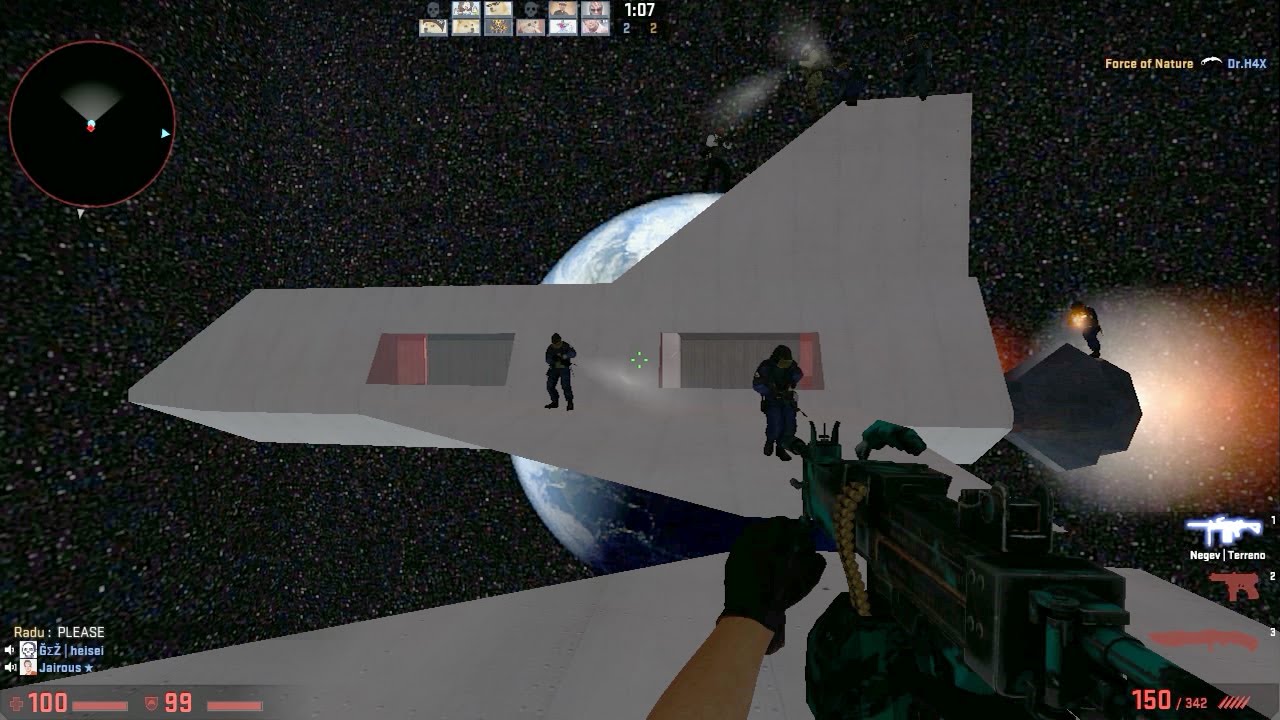CS:GO - Zombie Escape Mod - Map: Space Station Escape - YouTube