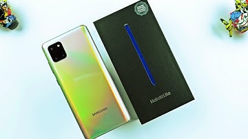 Samsung Galaxy Note 10 Lite Aura Glow Unboxing & First Impressions