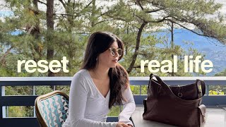 reset + real life 🌱 baguio + skincare + bts content creation