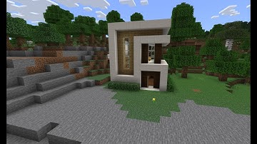 Minecraft Education | How to build Modern house by makecode