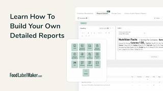 Learn How To Build Your Own Detailed Reports | Food Label Maker Tutorial