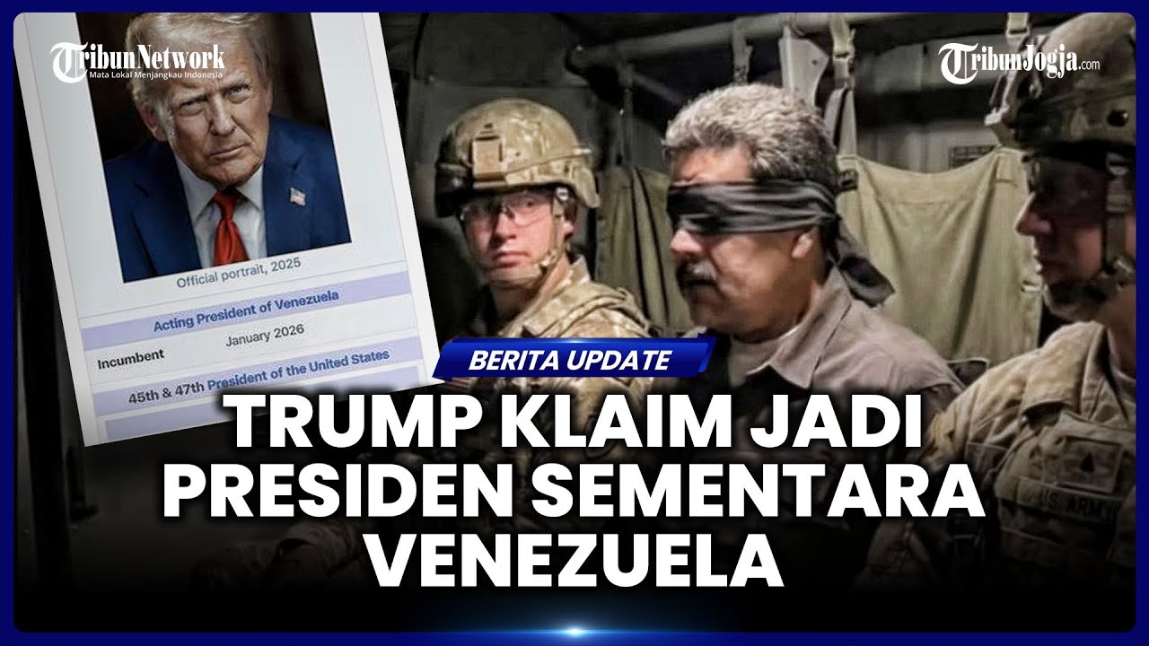TRUMP MENYEBUT DIRINYA PRESIDEN SEMENTARA VENEZUELA, CARACAS TEGAS MEMBANTAH